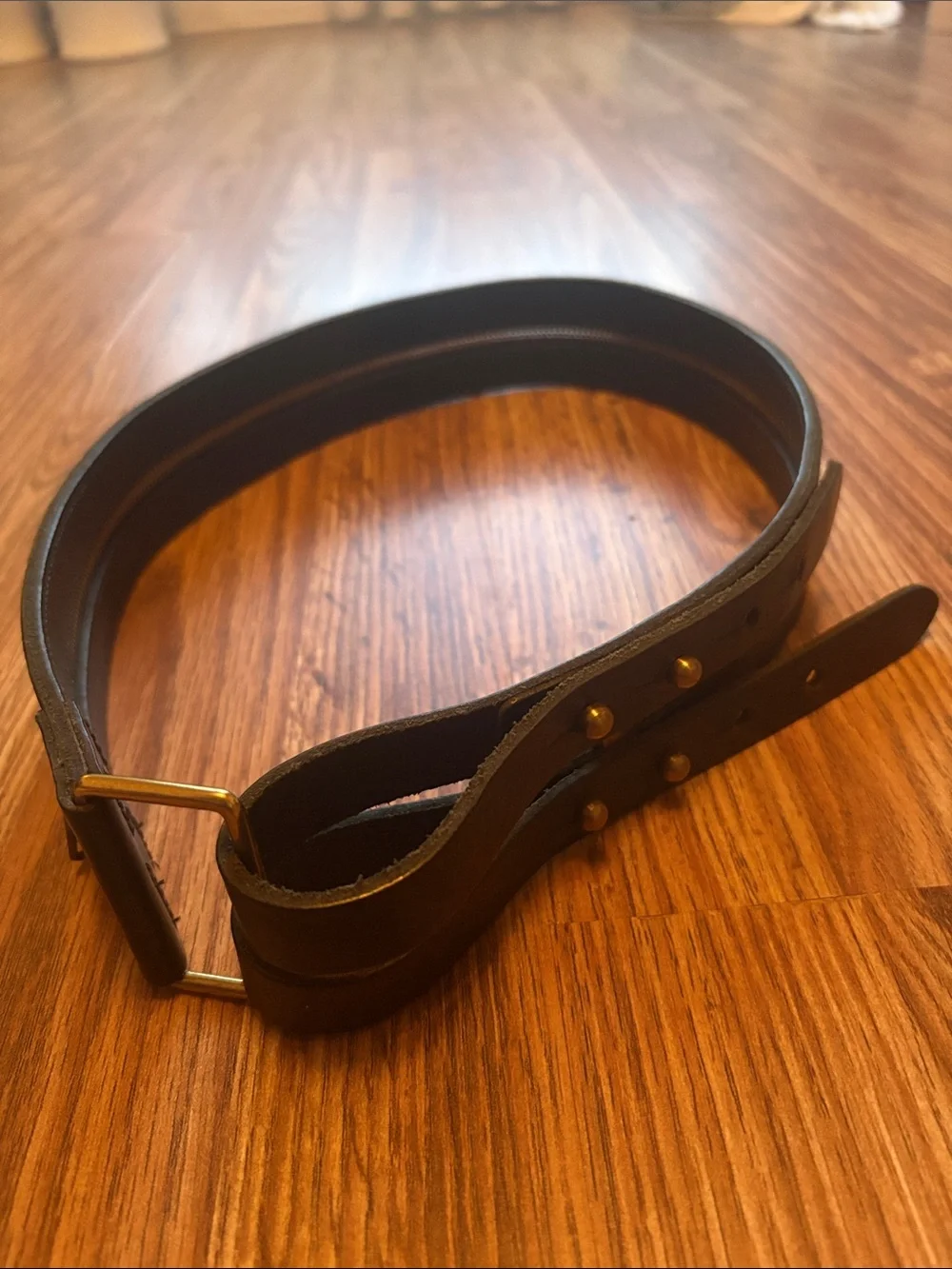 Rag & Bond Leather Zip-Accent Belt